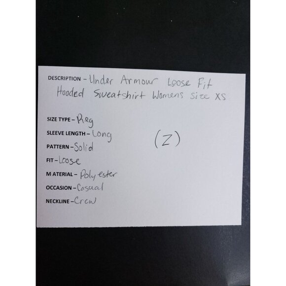 Under Armour Loose Fit Hooded Sweatshirt Womens XS Cold Gear - Picture 5 of 7